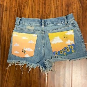 painted pants pockets
